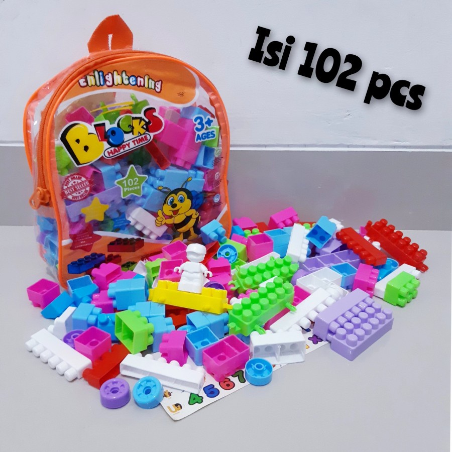 Jual Mainan Block Edukatif - Edukasi Brick Balok Susun Edukatif Blocks ...