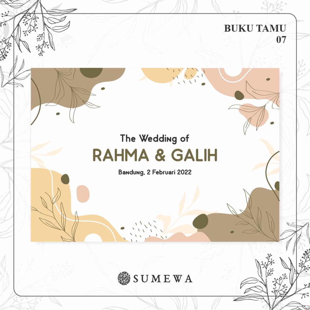 Jual Buku Tamu Pernikahan Wedding Guest Book Buku Tamu Custom Buku Tamu Undangan Buku 6741