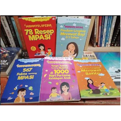 Jual Paket Buku Mommyclopedia Isi Buku Resep Mpasi Panduan Lengkap Merawat Bayi