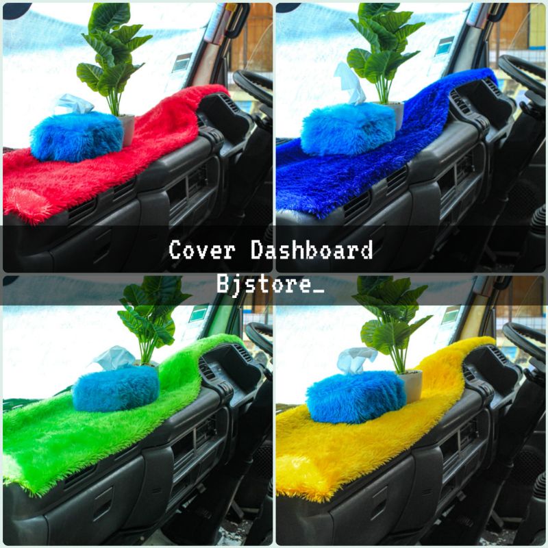 Cover Dashboard Mobil / Alas Dashboard Mobil Bulu Uk. 150x50 cm