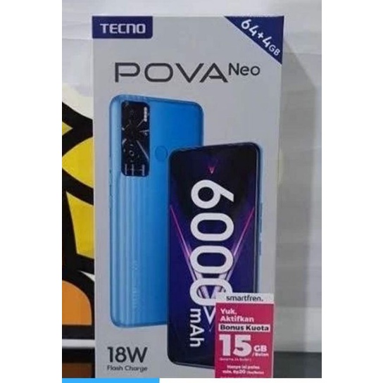Jual Tecno pova Neo 4/64 6000 mAh | Shopee Indonesia