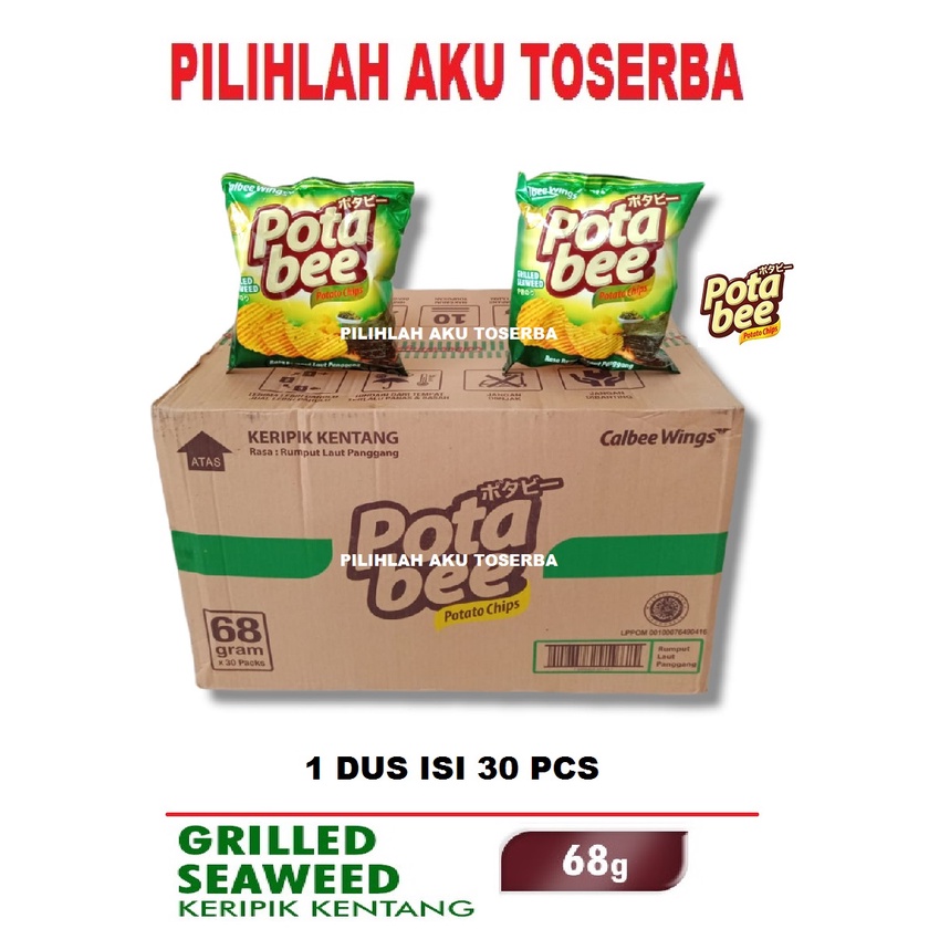 Jual Potabee Keripik Kentang RUMPUT LAUT GRILLED SEAWEED Gr HARGA DUS ISI PCS