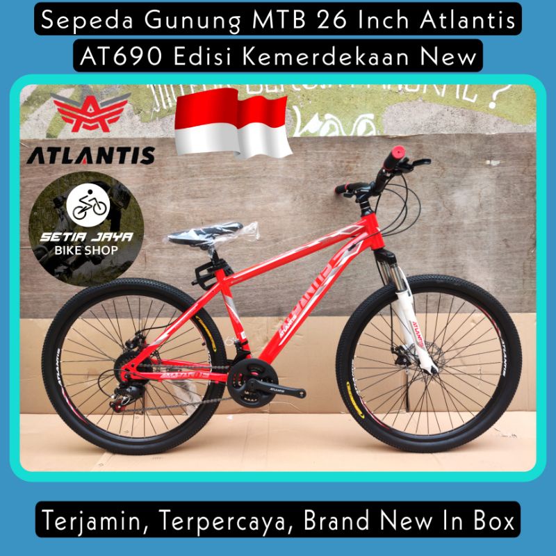 Jual Sepeda Gunung Mtb Inch Atlantis At Edisi Kemerdekaan New Shopee Indonesia