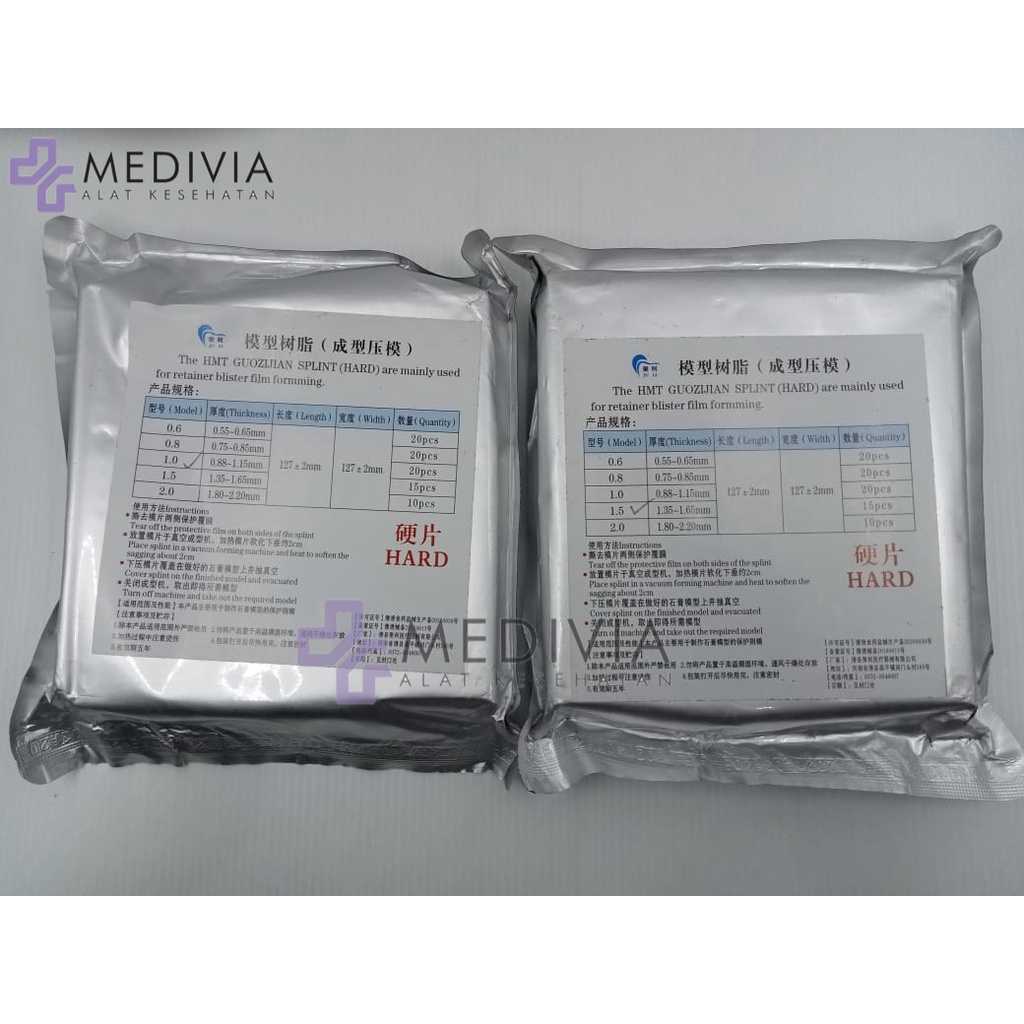 Jual PLASTIK RETAINER DENTAL ORTHO HARD ESSIX RETAINER BEHEL BRACES ...