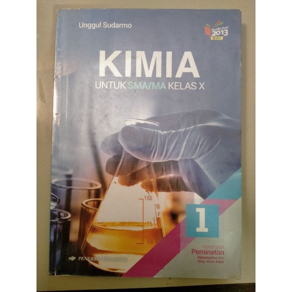 Jual Buku Kimia Kelas 10 Erlangga Unggul Sudarmo K13 Revisi | Shopee ...