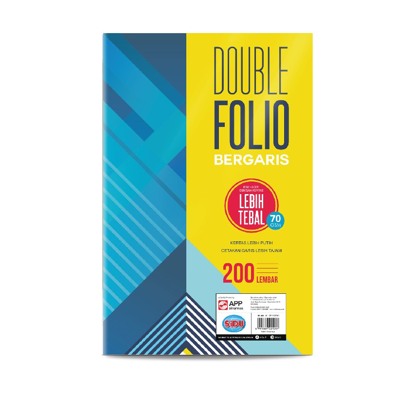 SiDU Double Folio Bergaris 200 lembar SDU RF 200 70 GSM (3)