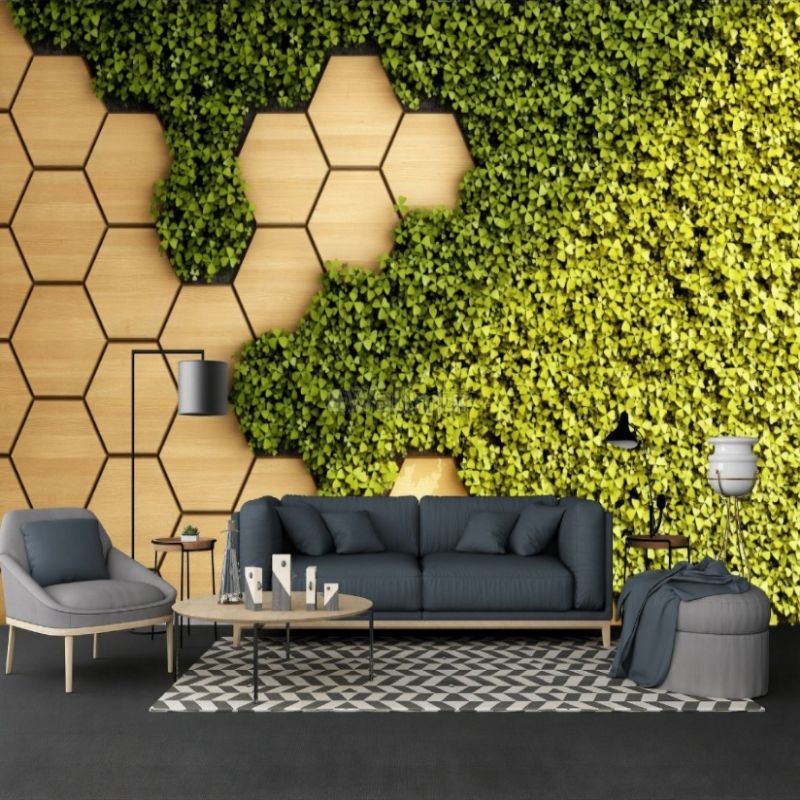 Jual Wallpaper 3D Custom Motif Rumput Tempel | Shopee Indonesia