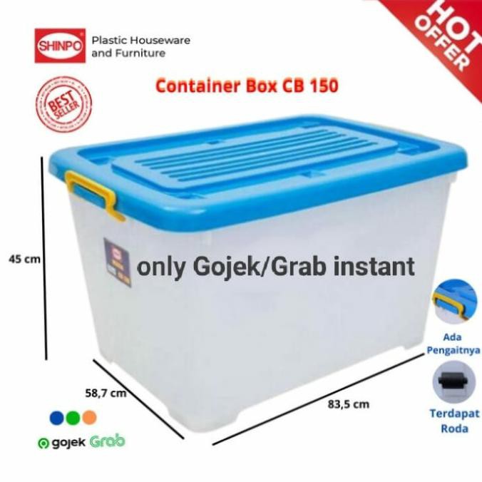 Jual Box Plastik CB-150/Container Box CB 150 SHINPO HERCULES | Shopee ...