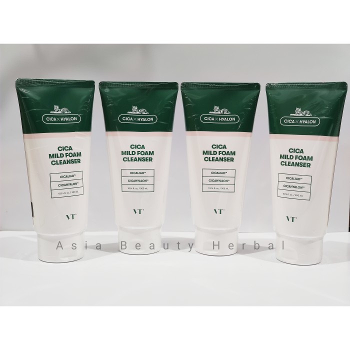 Jual VT Cica x Hyalon Cica Mild Foam Cleanser 300ml | Shopee Indonesia