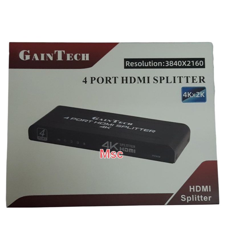 Jual HDMI SPLITER 4 PORT GAINTECH | Shopee Indonesia