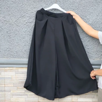 Wide Pants Celana Kulot Lebar Wollycrape RiZAru