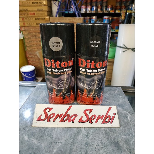 Jual (Diton Hi-temp) Cat semprot spray paint heat resistant tahan panas ...