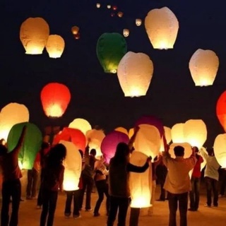 Jual 10 Pcs Lampion Terbang Sky Lantern Flying Lantern Lentera 