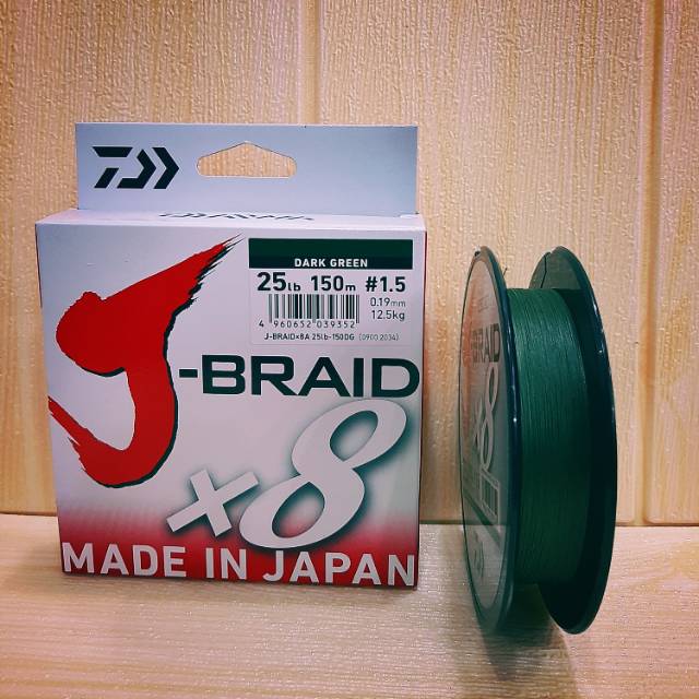 Daiwa - J Braid X8 150m Dark Green