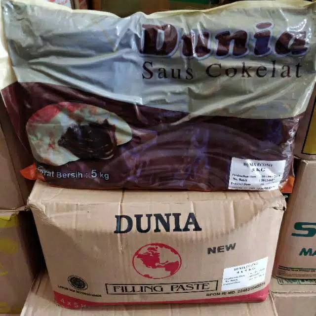 Jual Dunia Coklat Filling / Selai Coklat Isian Roti 5Kg | Shopee Indonesia