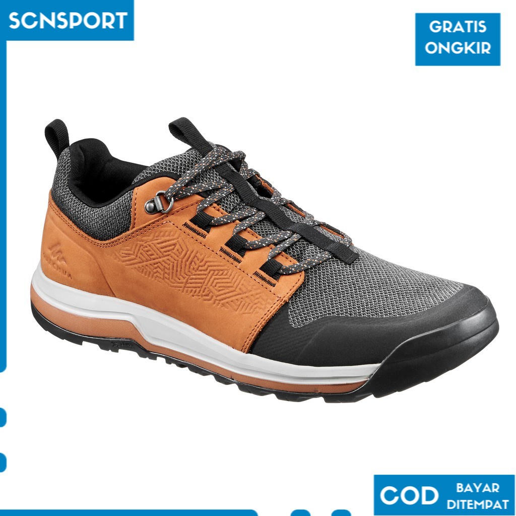 Jual Decathlon Quechua Sepatu Mendaki Gunung Nh500 Brown Men Shoes