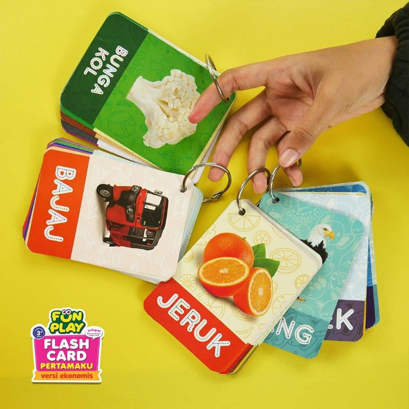 fun play flash card pertamaku / flashcards interaktif / kartu pintar balita  / my first flashcards
