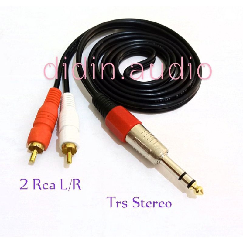 Jual Kabel Audio Jack Trs Akai Mm Stereo Male Canon To Rca Gold