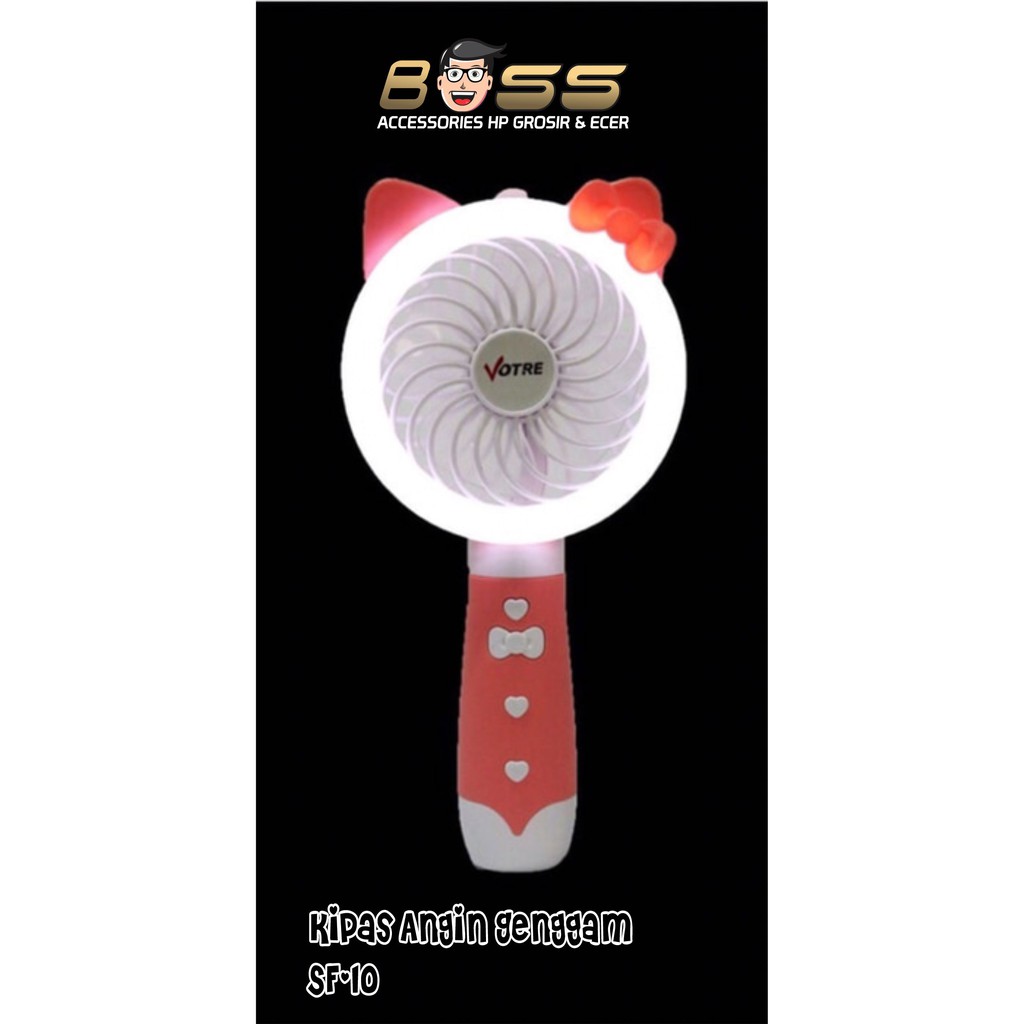 Jual Kipas Angin Portable Sf Lampu Led Mini Fan Votre Shopee Indonesia