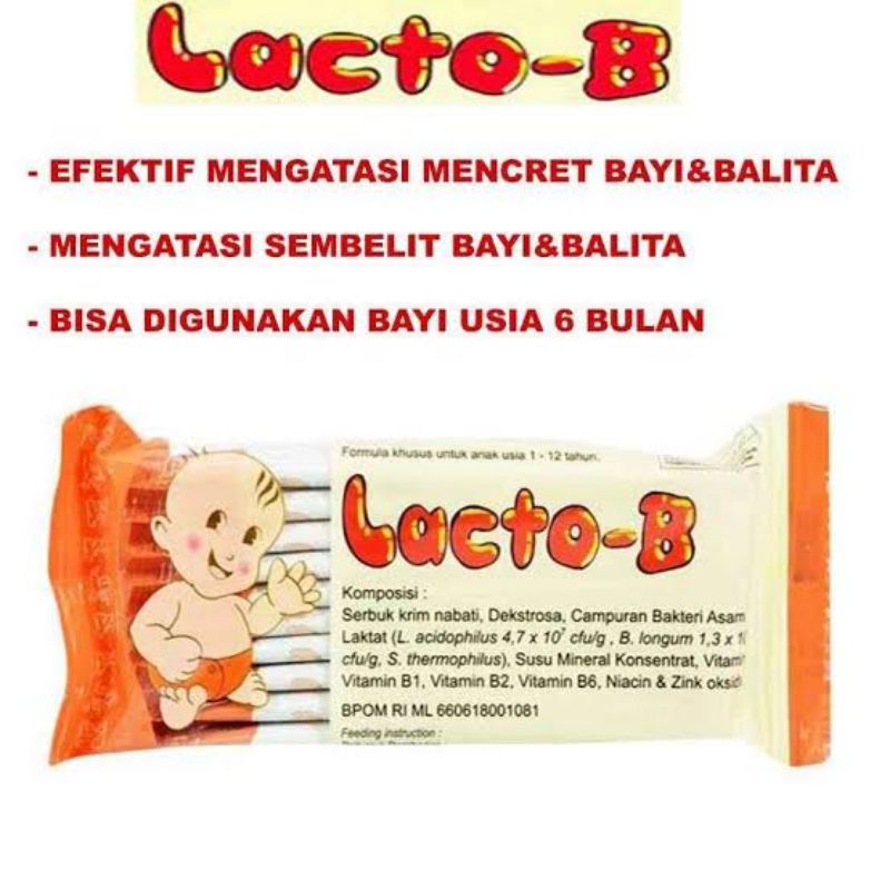 Jual LACTOB/Serbuk untuk mencegah dan mengatasi Diare 1 Sacset Shopee Indonesia