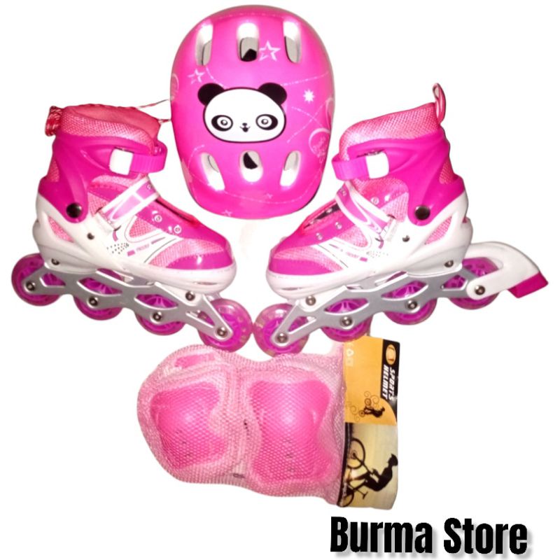 Jual Promo Fullset Sepatu Roda Anak Inline Skate Powe / Sepatu Roda ...