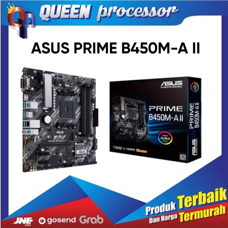 Jual Asus PRIME B450M-A II (AM4, AMD Promontory B450, DDR4, USB3.2 ...