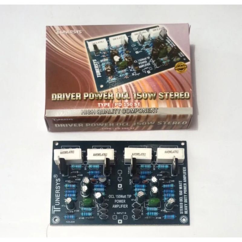 Jual Kit Driver 150W OCL Power Amplifier Stereo Tunersys PD 150 ST