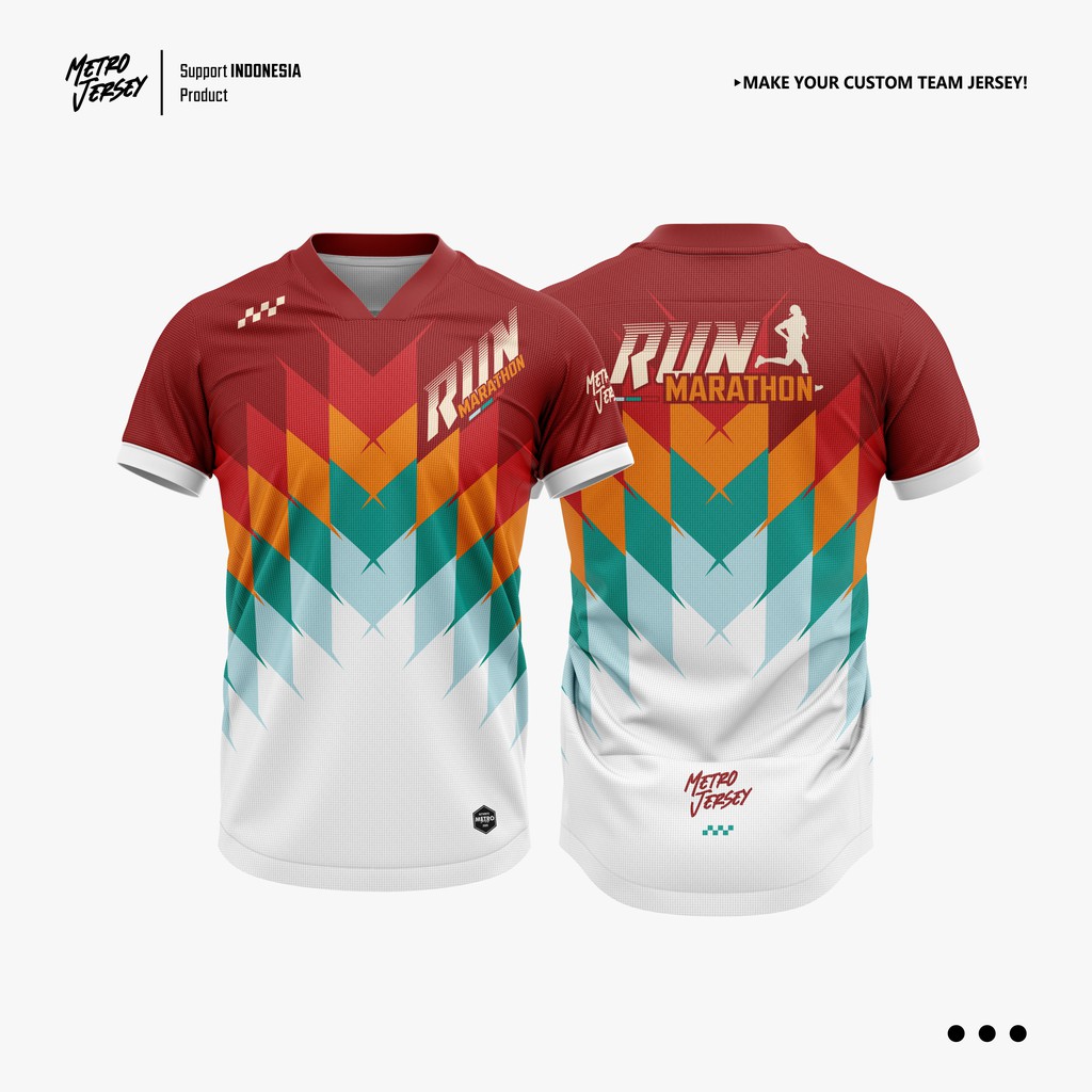 Jual Jersey Running Custom Full Printing Shopee Indonesia