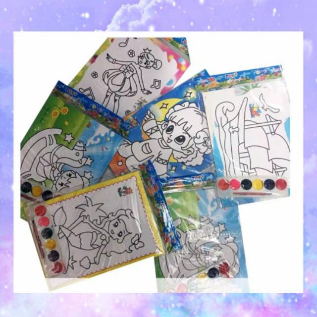 Jual MAINAN DIY COLORING DENGAN CAT AIR MEWARNAI MELUKIS PAINTING SET ...