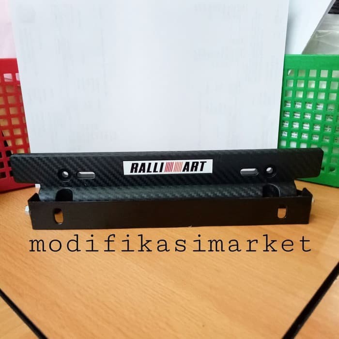 Jual Tatakan Dudukan Plat Nomor Jdm Mitsubishi Xpander Ralliart Shopee Indonesia