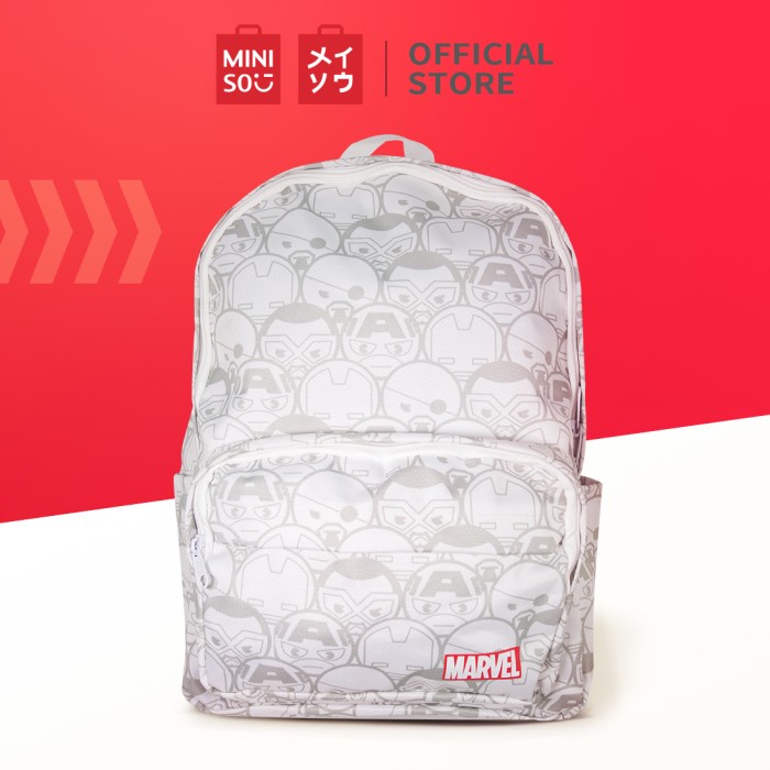 Jual Miniso Official Marvel Backpack Tas Punggung Putih