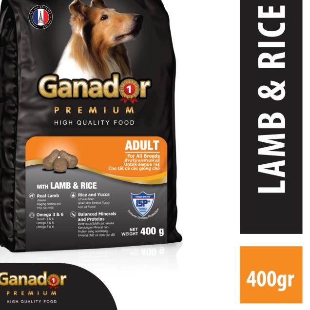 Jual Ganador Premium Adult Makanan Anjing Kering 400 gr - Lamb and Rice ...