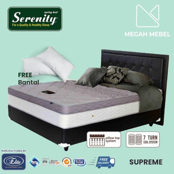 Jual paling diminati] Serenity Spring Bed Tipe Supreme (Full Set ...