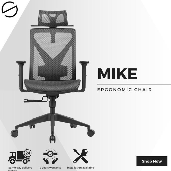 Jual Ergonomic Office Chair SYDNEY ERGO Mike Shopee Indonesia