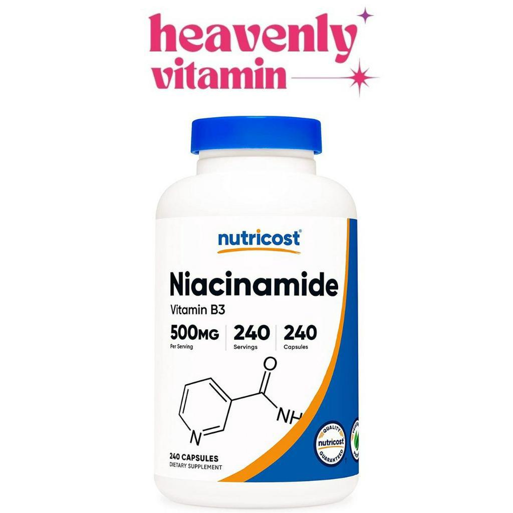 Jual Nutricost Niacinamide (Vitamin B3) 500mg, 240 Capsules | Shopee ...