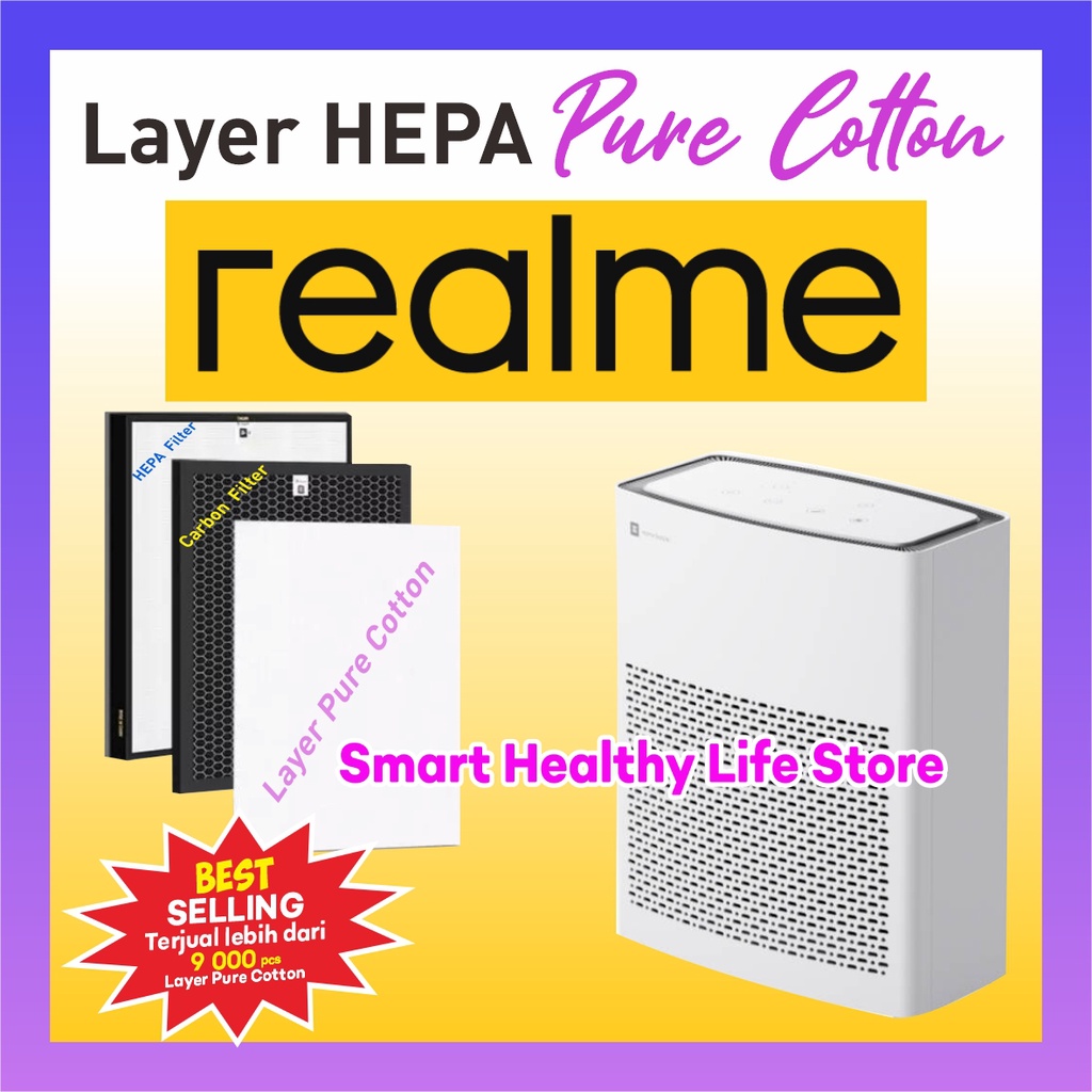Jual Layer Pure Cotton HEPA Filter Air Purifier REALME Tech Life ...