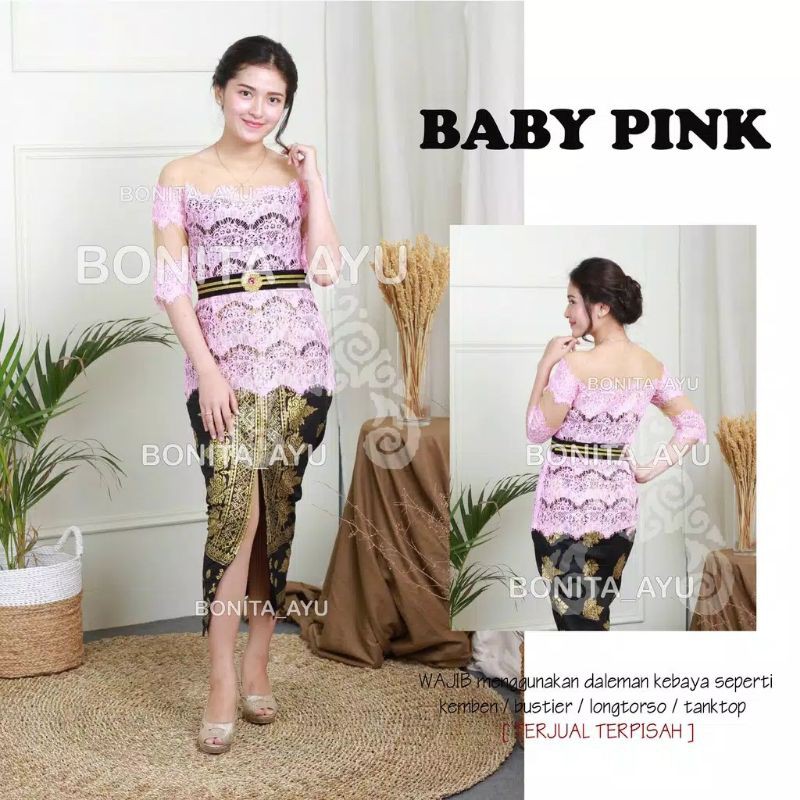 Jual kebaya modern modifikasi rangina rangrang model sabrina murah ...