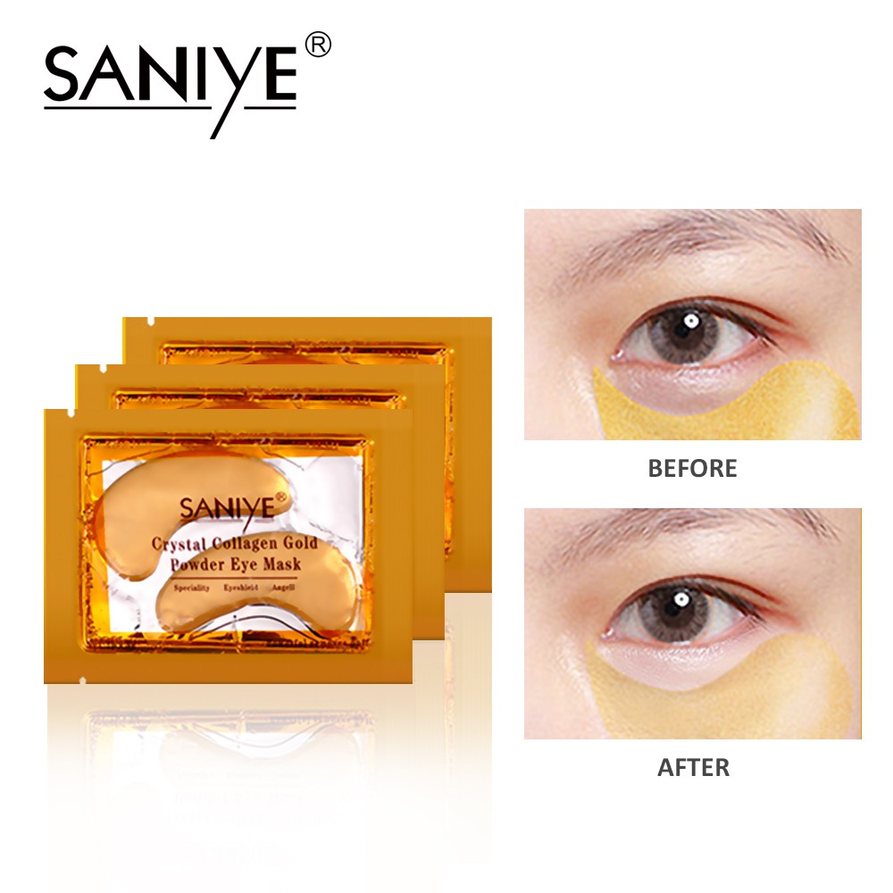 Jual Saniye Pcs Crystal Collagen Gold Eye Mask Masker Mata Kolagen Kristal Em Shopee Indonesia