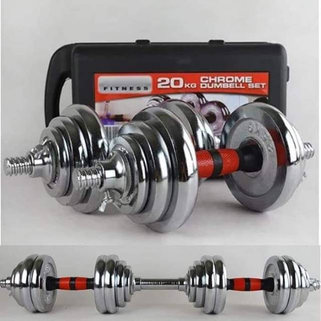 Jual ALAT DUMBLE SET 20 KG BISA DI SAMBUNG | Shopee Indonesia