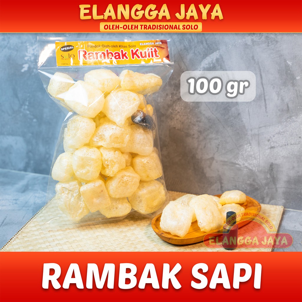 Jual Kerupuk Kulit Rambak Sapi Matang Original 100 gr | Shopee Indonesia