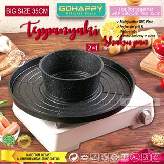 Jual Gohappy Panci Shabu Grill In Tepannyaki Alat Panggang Tebal Mutifungsi Ghk Panggangan