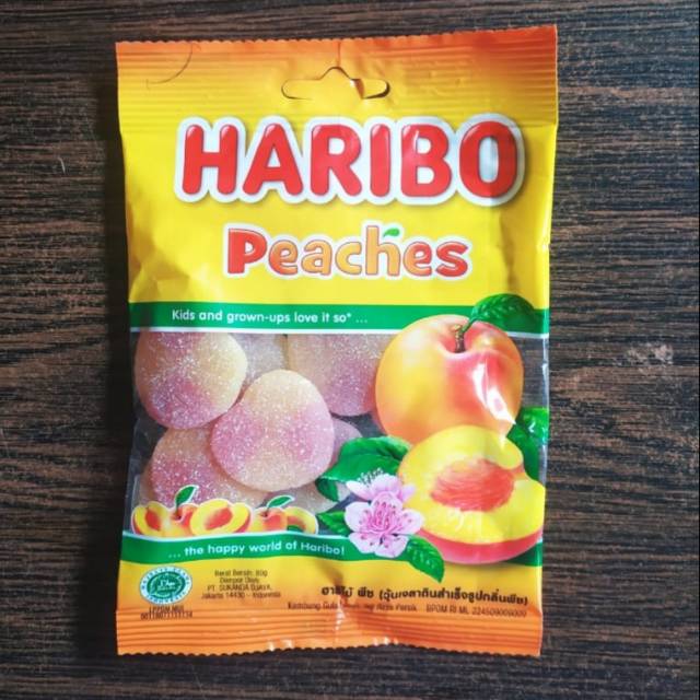 Jual Haribo Peaches Permen Jelly 80g | Shopee Indonesia