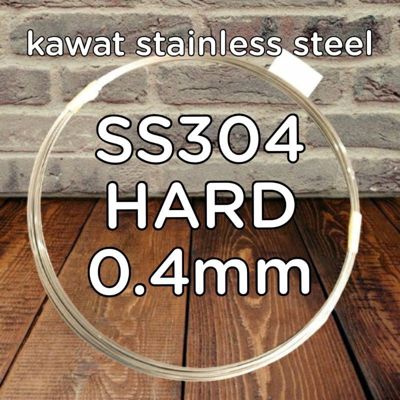 Jual Kawat Stainless Steel SS SUS 304 0.4mm HARD Panjang 5meter Korea ...