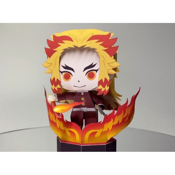 Jual Chibi Honoo Kyojuro Rengoku Kimetsu No Yaiba Demon Slayer Papercraft Shopee Indonesia