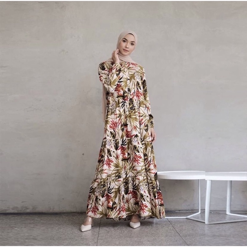 Jual HOME DRESS COCONUT GAMIS RAMPEL SUSUN TIGA KATUN RAYON VISCOSE ...