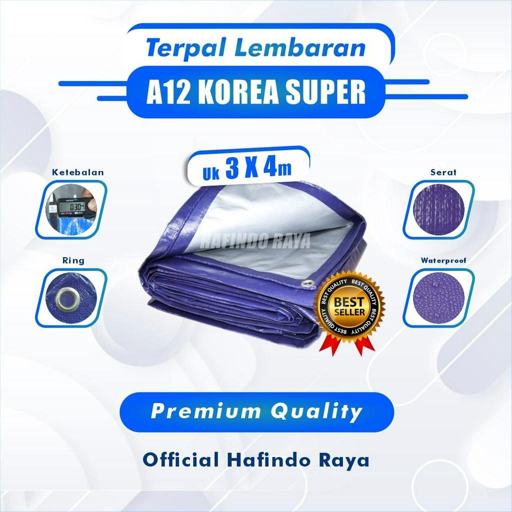 Jual Terpal A Korea Super Warna Biru Silver Ukuran X Terpal Truk Terpal Angkiran Terpal