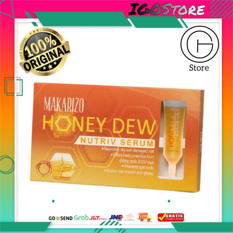 Jual Igostore Makarizo Honey Dew Nutriv Serum 5ml X 5 1 Strip Shopee Indonesia 