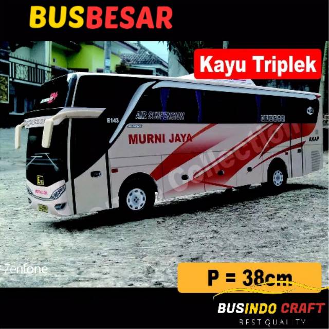 Jual Miniatur bus BESAR murni jaya SHD | Shopee Indonesia