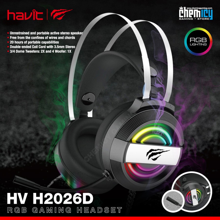 Jual Havit Gamenote Hv H2026d Rgb Multiplatform Gaming Headset Shopee Indonesia 5153