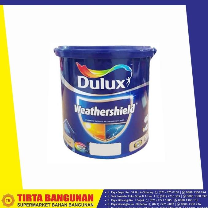 Jual Dulux Weathershield 2290 Brilliant White 2 5lt Cat Tembok Exterior